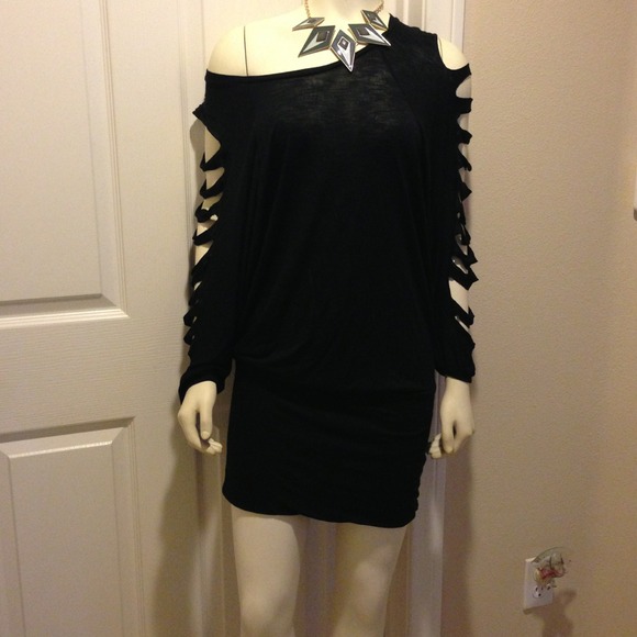 Dresses & Skirts -  sexy ripped sleeve dress 
