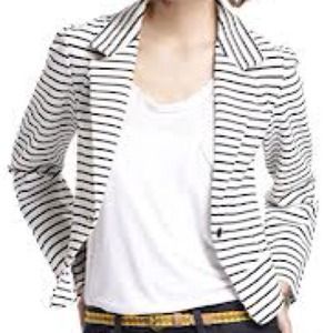 Anthropologie Striped Spinnaker Blazer