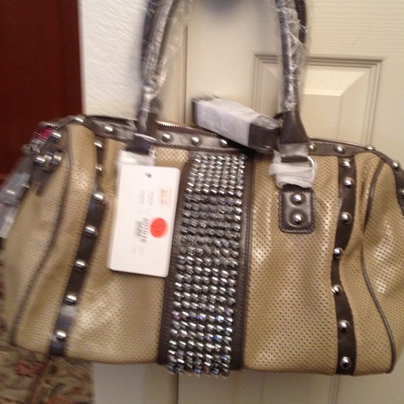 Studded handbag