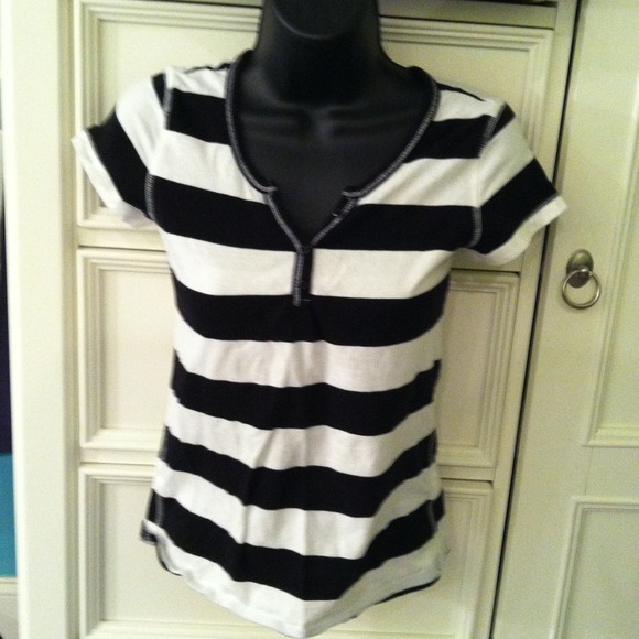 Black and white striped Shirt
