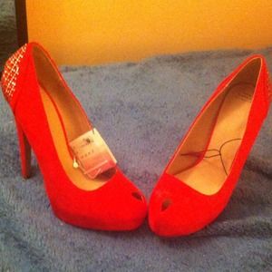 Zara brand Red high heels shoes