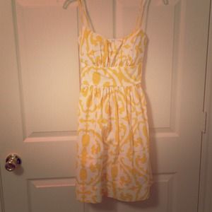 White and yellow dress