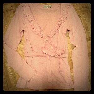 // REDUCED!! // Pink faux wrap around shirt