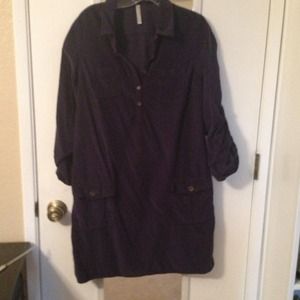 💋Bundle💋 Blue corduroy dress & brown dress