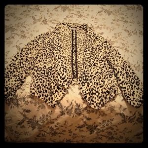 Large cheetah blazer (never worn)