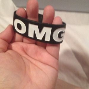 Rubber bracelet. OMG.