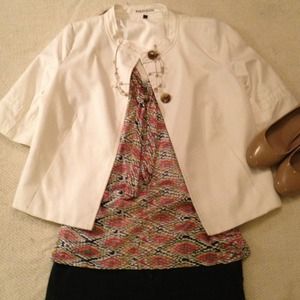 White jacket, size small.
