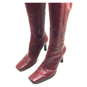 Red Nine West Tall Boot