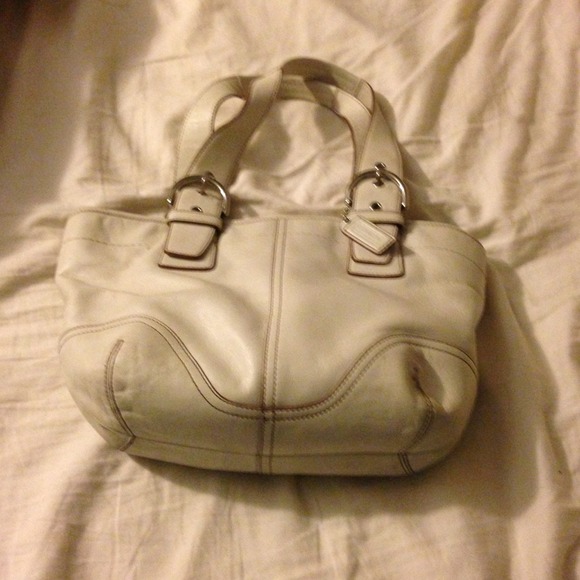 White handbag
