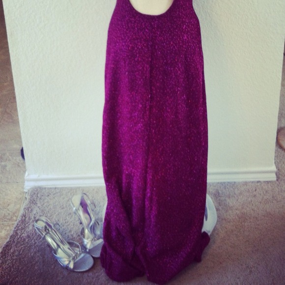 Sz 11 Stunning Jessica McClintock purple dress - Picture 3 of 4