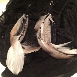 Feather earrings