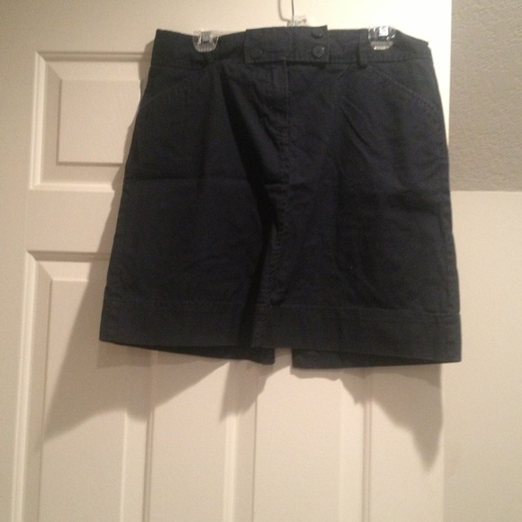 Knee Length Navy Skirt