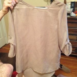 Sheer tan top