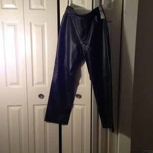 Plus size leather jeans!