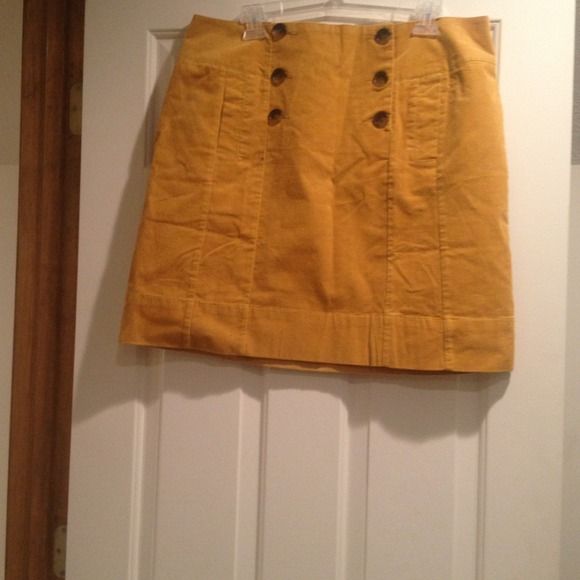 Mustard Yellow High Waisted Skirt