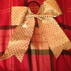 Silver sparkley hairbow
