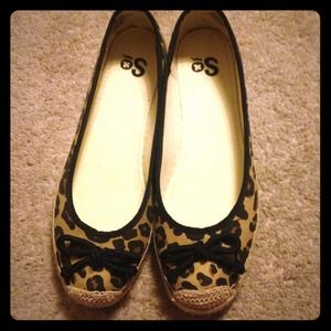👡Animal Print Ballet Flats NWOT👡