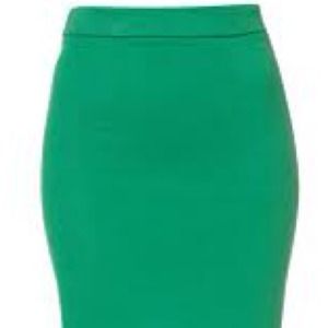Green high wasted skirt