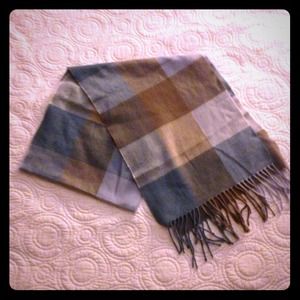 Free with $25 purchase! Blue shade plaid scarf