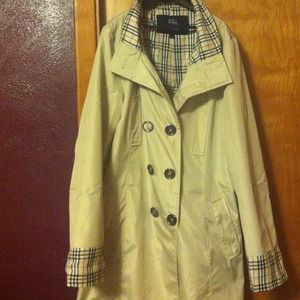 Burberry inspired rain coat