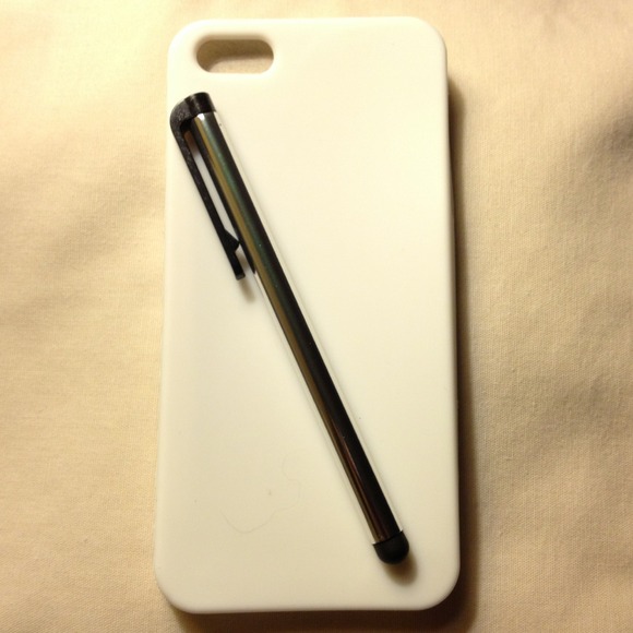 🚫Sold🚫 White silicone slip on iPhone 5 case