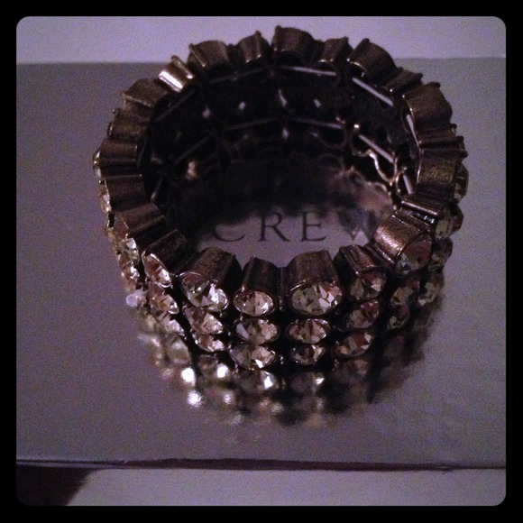 J. Crew Jewelry - Reduced: Chunky J Crew rhinestone bracelet