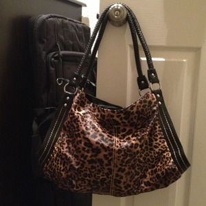 REDUCED Vegan Leopard Print Bag
