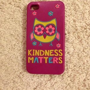 iPhone 4/4S case purple with owl