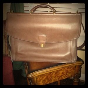 Authentic Coach Briefcase (chocolate brown)