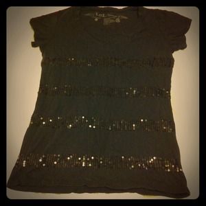 Glitter Black Top