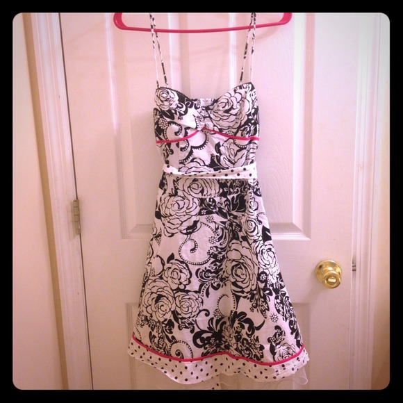 Floral and polka dot dress price reduction