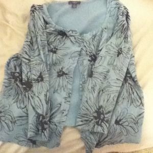 Light blue floral printed