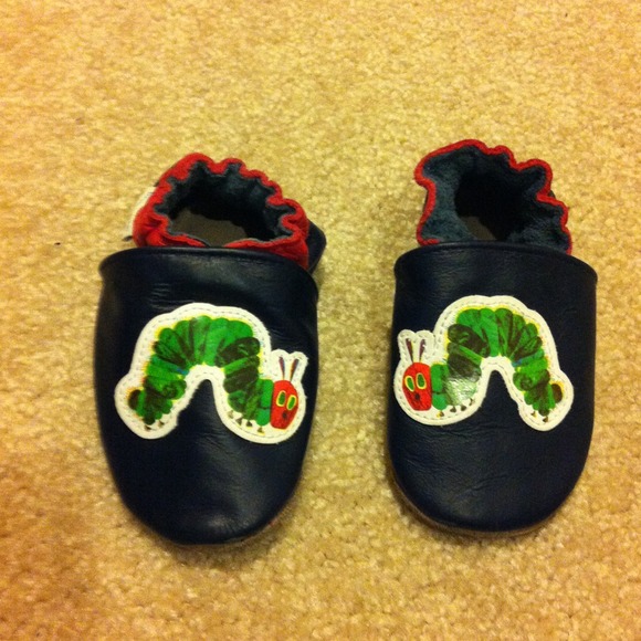 Eric carle navy "hungry caterpillar" shoes