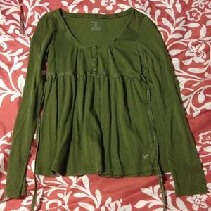 American eagle baby doll blouse