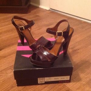 Brown Michael Antonio strap heels