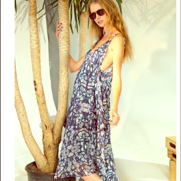 Mara Hoffman Dresses & Skirts - Blue multi dress resort ready and gorgeous