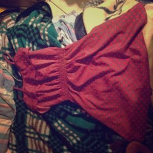 Pink Polka dotted dress