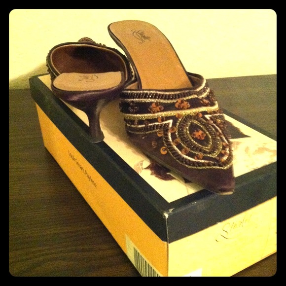 Mule sequin shoes
