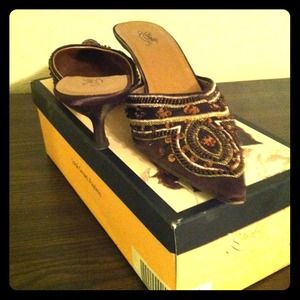 Mule sequin shoes