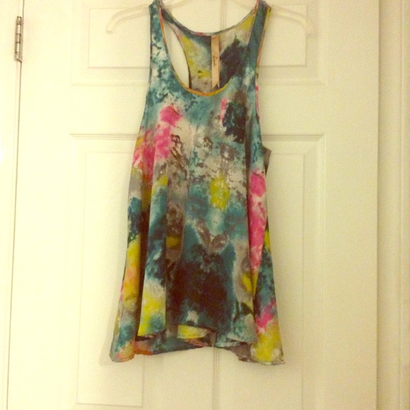 Long flowy colorful tank!