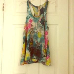 Long flowy colorful tank!