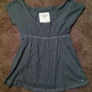 Abercrombie heather grey babydoll