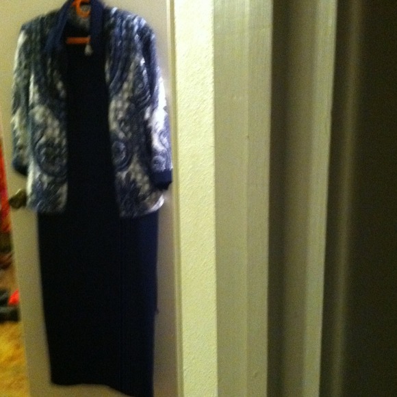 2 piece long cocktail dress
