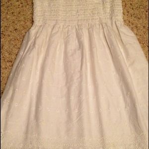 SOLD Juicy Couture White smock eyelet dress small