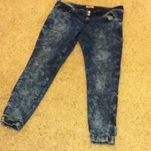Denim skinny jeans