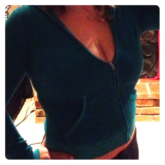 Sold "Juicy couture teal jacket size large