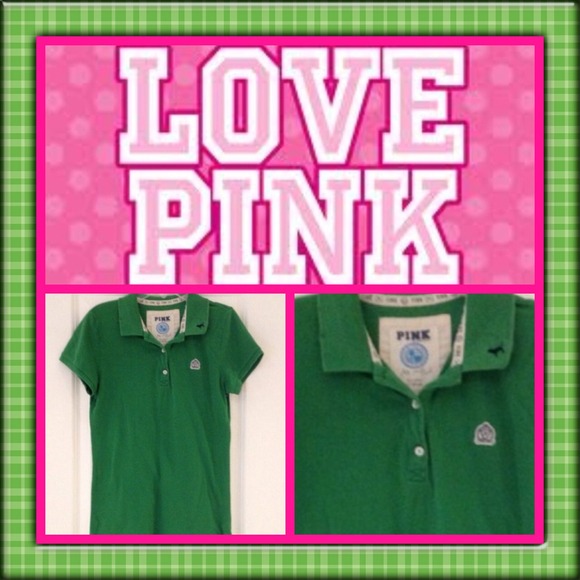 💋1/2 OFF VICTORIA SECRET💋 Cute Green Polo Shirt