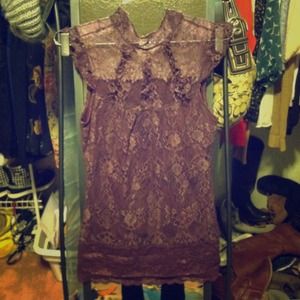 Plum lace blouse