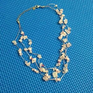 ❗❗SOLD❗❗3 layers pink stones fashion necklace
