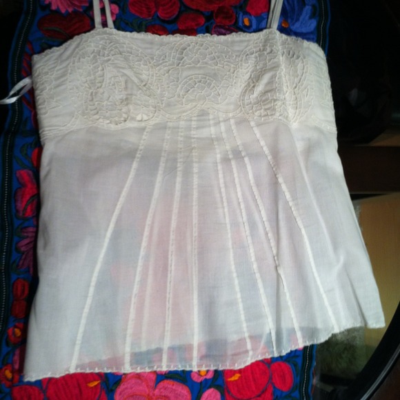 BCBG Cream color Tank - Picture 1 of 4